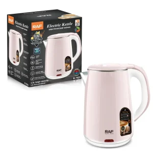 RAF New Design Electric Kettle Hervidor Electrico with 2L Capacity and 360 Degree Swivel Base 1500w Electric Water Kettle