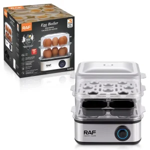 RAF R.0073 Double Stack One Button Operation Overheat Protection Multi-function Egg Boiler for Kitchen