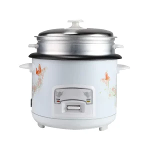 RTS Electric Rice Cooker White Mini 2L 3L 4L 5L 6L Multi Function with Floral Printing for Household Use