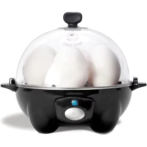 Rapid Egg Cooker 6 Egg Capacity Electric Egg Cooker for Hard Boiled Eggs Poached Eggs Scrambled Eggs