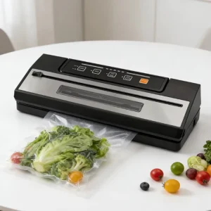 Ready Stock Compact Electric Stainless Steel Automatic Vacuum Sealer Window Dry Moist Pulse Mode LED Indicator Food Household