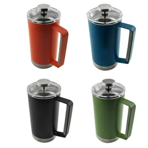 Ready to Ship 600ml French Press Coffee Maker with Plastic Lid Stainless Steel Coffee Press for Camping