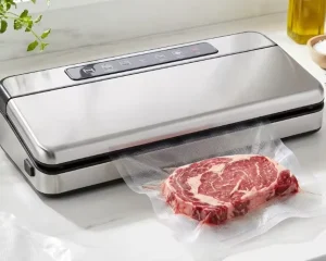 Ready to Ship BPA Free Transparent Embossed Vacuum Sealer Bags for Food Storage PA PE Puncture Resistant Vacuum Pouch