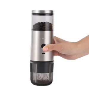 Rechargeable Electric Coffee Bean Grinder Stainless Steel Core 100g Automatic Outdoor and Household Use