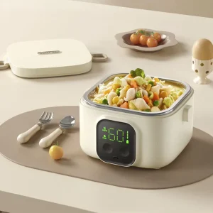 Rechargeable Electric Lunch Box for Kids Wireless Insulated Bowl for Camping for Car Use USB Power Source