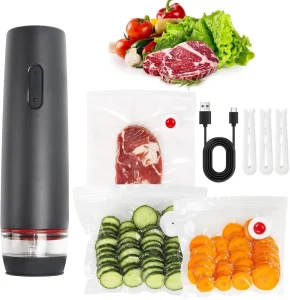 Rechargeable Hand Held Automatic Vacuum Sealer 3.5L and 65kPa Battery Easy Clean Food Packaging Kitchen Home Food USB Charger