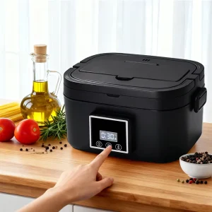 Rechargeable Lunch Boxes Cordless Heated Lunch Box Self Heating Electric Lunch Boxes for Adults with Stainless Steel Container