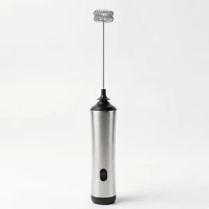 Rechargeable Luxury Design Stainless Steel Silk Logo Milk Foamer Handheld Milk Frother Electric Coffee Mixer Eco Friendly