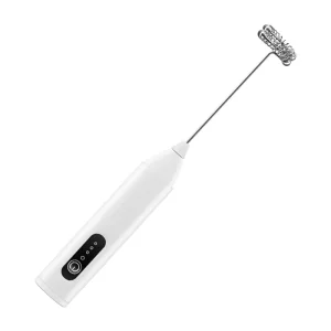 Rechargeable Milk Frother Handheld Electric Foam Maker Stainless Steel Whisk Drink Mixer for Cappuccino Coffee