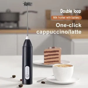 Rechargeable Portable Hand Mixer Electric Whisk for Coffee Frother Milk Egg Beater Kitchen Handheld Metal Foam Maker