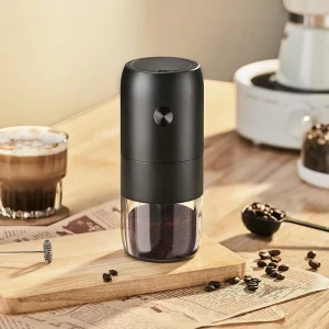 Rechargeable USB Conical Burr Coffee Grinder Adjustable Electric Coffee Grinders Home Office Use Coffee Bean Grinder