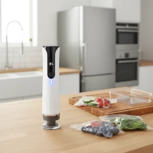 Rechargeable Vacuum Sealer 7.0L Battery Easy Clean for Food Packaging Kitchen Home Vacuuming the Pet Food USB Charger Cable