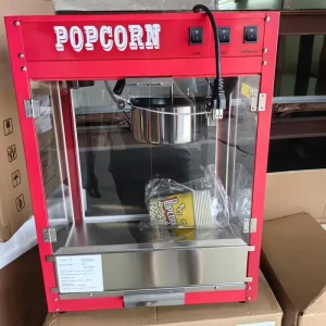 Red Popcorn Machine Factory Price Cinema Big Electric Automatic Popcorn Maker Industrial Commercial Popcorn Machine for Sales