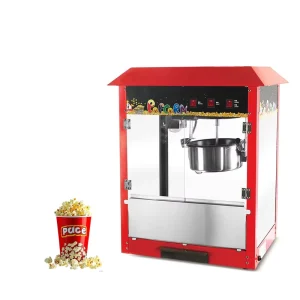 Red Roof Commercial Electric Pop Corn Making Maker Customized Popcorn Machine 8oz Kettle Popcorn Machine
