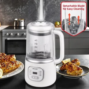 Removable Blades Electric Soybean Milk Maker Variable Speed Blender Food Grinding Machine Soy Nut Milk Soup Maker
