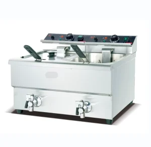 Restaurant 6L+6L Deep Fryer Commercial Electric Deep Fryer Machine 2 Tank Fried Chicken Chips Frying Machine