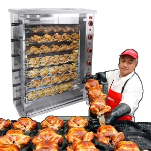 Restaurant Commercial 3 6 9 Grill Commercial Roasting Electric Gas Chicken Roaster Rotation Rotisseries Machine Oven