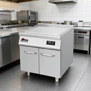 Restaurant Griddle Machine Teppanyaki Grill Steak Grilling Machine Freestanding Electric Induction Commercial Griddle
