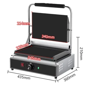 Restaurant Hotel 220V Panini Press Machine Smart Toaster Sandwich Grill with Timer Steak Machine