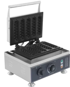 Restaurant Non-stick Coated Custom Commercial Electric Corn Hot Dog Waffle Maker with 5 Stick