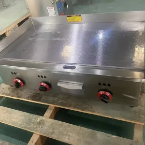 Restaurant Use Kitchen Barbecue Equipment Flat Burger Griddle Machine Electric Contact Grill Professional Griddle Supplier