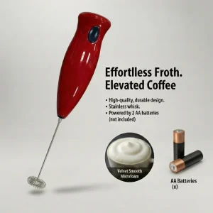 Reusable Eco Friendly Luxury Design Powerful Electrical Milk Frother Handheld Stainless Steel with Silk Logo