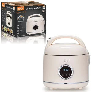 Rice Cooker 2L 400W Non Stick Inner Pot Constant Temperature Keep Warm One Touch Control Digital Display Home Kitchen