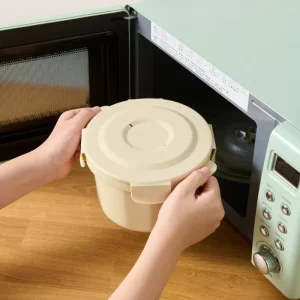 Rice Cooker for Microwave Oven Multifunctional Rice Cooker Two Layer Steam Pot for Home Low Sugar Microwave Rice Cooker