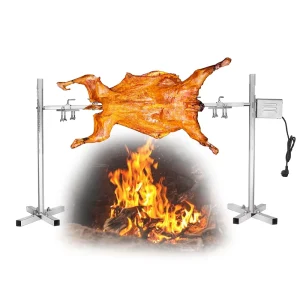 Roast Kebab Pig Electrical Machine Chicken Rotisseries Equipment Brazilian Gas Bbq System With Handle Grill Rotisserie Spit Kit