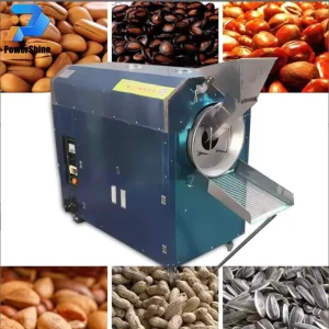 Roaster Coffee Roasting Machine Cocoa Stainless Steel 0.37kW Electric Airflow Control 1 Year Warranty