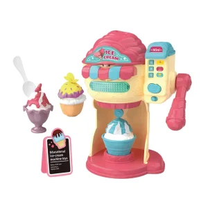 Role Play Diy Electric Ice Cream Maker Machine Toy for Kids