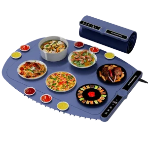 Roll up Safty Kitchen Warming Pad Food Heating Mat with 9 Gears Temperature Setting for 6 to 7 Dishes