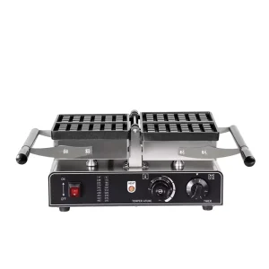 Rotating Commercial Electric Egg Waffle Maker with Non Stick Coating Fast Heating 2KW 220V for Restaurants Hotels