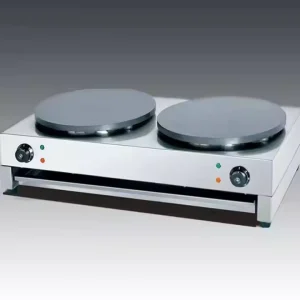 Rotating Large 400mm Electric Crepe Machine with Auto Flip Large Capacity for French Pancake Chapati & Tortilla Making