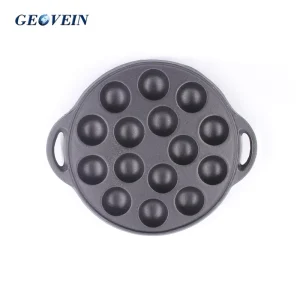 Round Poffertjes Dutch Cast Iron 15 Cup Mini Pancake Pan