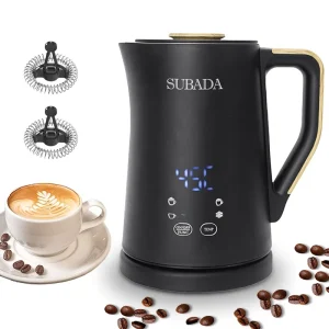 S3627B Milk Frother Heater Temperature Optional 45 60 70 80 Hot Cold Taste Thick Thin Milk Foam Elegant Large Capacity 500ML