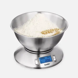 SF-1926 5kg Stainless Steel Digital Scale With Food Bowl Healthy Lift Weighing Scale Kitchen Scale