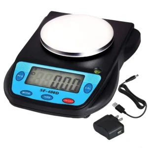 SF-400D Precision LCD Digital Kitchen Scale Stainless Steel High Accuracy 0.01g for Laboratory & Postal Use