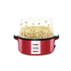 SF 4015 Manufacturer Home 220V Oil Hot Plate Multifunctional Electric Red Mini Popcorn Maker Machine
