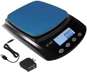 SF 460 Stainless Steel Digital Kitchen Scale LCD Display Four point Type 5kg Capacity CE Certified Battery Weight