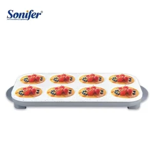 SF 6125 Home Automatic Portable Round 8 Hole Thin Non stick Electric Waffle Pancake Maker Mini