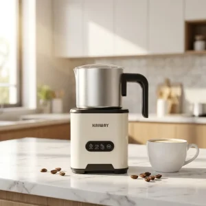 SMF 910 Modern Stainless Steel Electric Eco Friendly 450ml Heating Plate Design Milk Frother