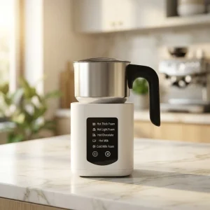 SMF 910C Stainless Steel Electric 5 in 1 Milk Frother with 500ml Capacity Eco Friendly Design