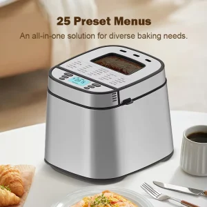 SOHEF Ultimate Pro Bread Maker Factory 700W 2LB 25 Menus Incl Jam Yogurt Auto Fruit Yeast Dispenser CE UL Certified OEM ODM CKD