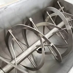 SUS304 Double Spiral Corn Starch Mixing Machine Maize Flour Grain Powder Ribbon Blender Horizontal Mixer