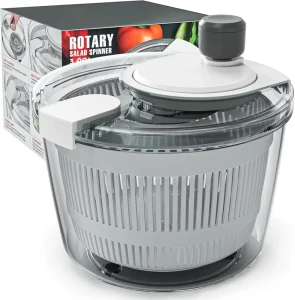 Salad Spinner Lettuce Spinner Vegetable Washer Salad Dryer With Rotary Handle for Fruits Vegetable Spinner Kitchen Gadget 3Qt