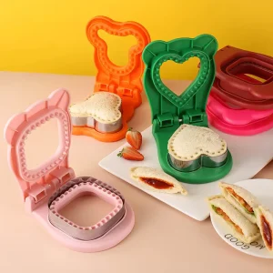 Sandwich Cutting DIY Stainless Steel Square Circular Heart Mickey Dinosaur Bread Toast for Kids Lunch Kitchen Baking Mold Tool