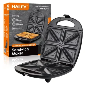 Sandwich Maker 4-Slice Dual Toast Electric Sandwich Maker with Non-Stick Press Waffle and Cake Oven for Breakfast