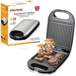 Sandwich Maker Sandwhichera 1400W Power Non Stick Coating Double Sided Heating for Fast and Even Grilling