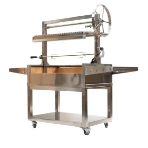 Santa Maria Steel Grill Argentinian Outdoor BBQ Charcoal Parilla for Home Use Stainless Steel